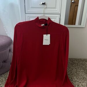 NWT! Theory | Crimson Red Blouse | Size: Petite
